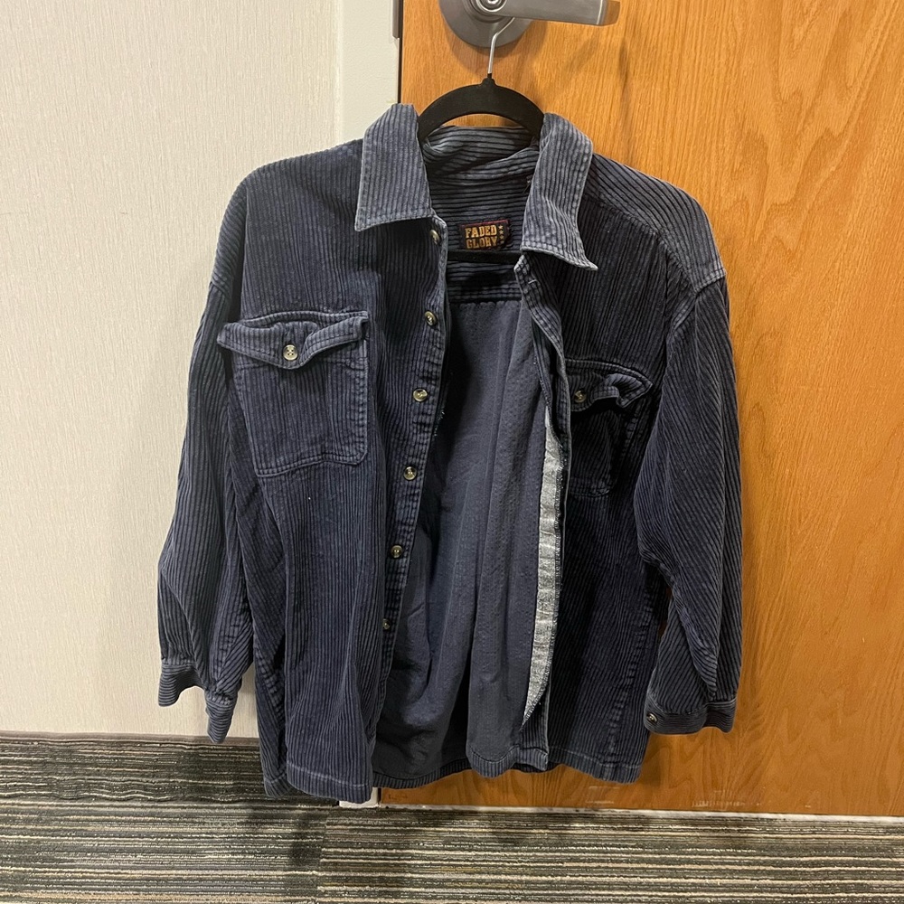 Vintage Blue Faded Glory Button-up